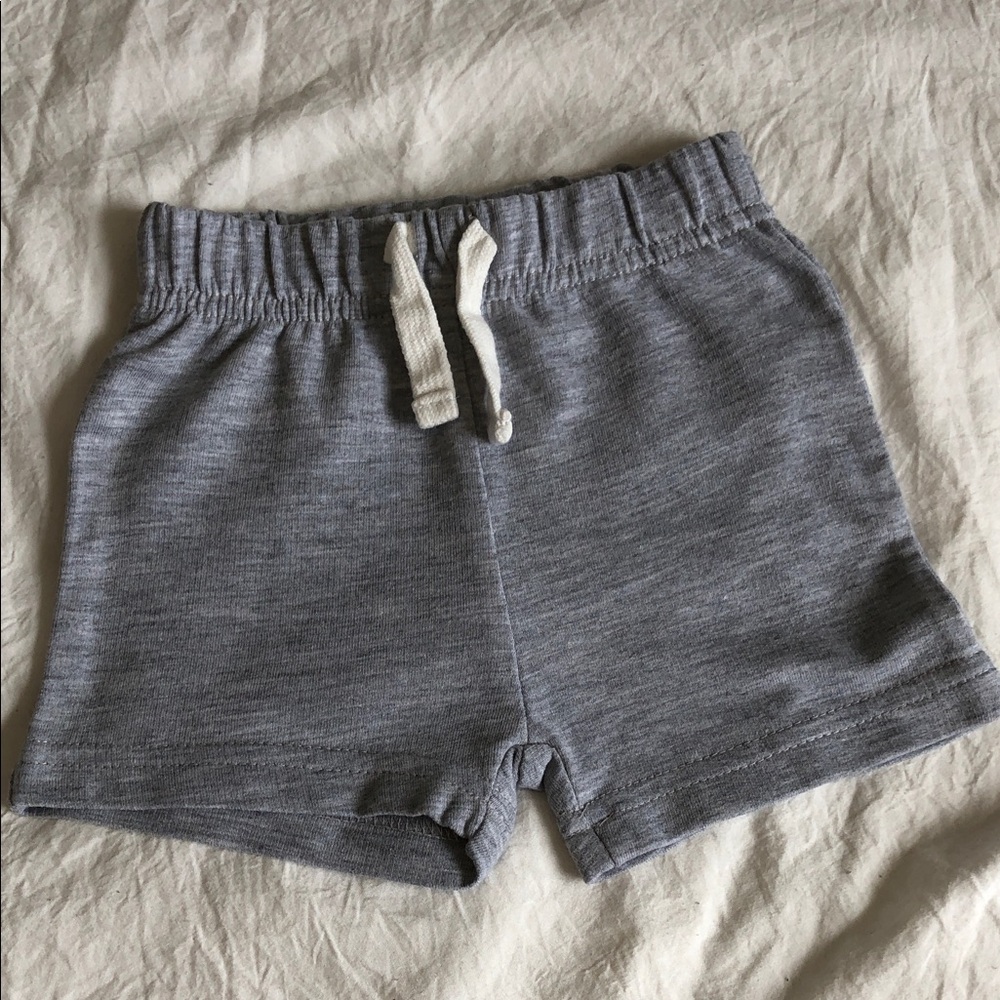 Everyday Gray Knit Drawstring Shorts for Kids